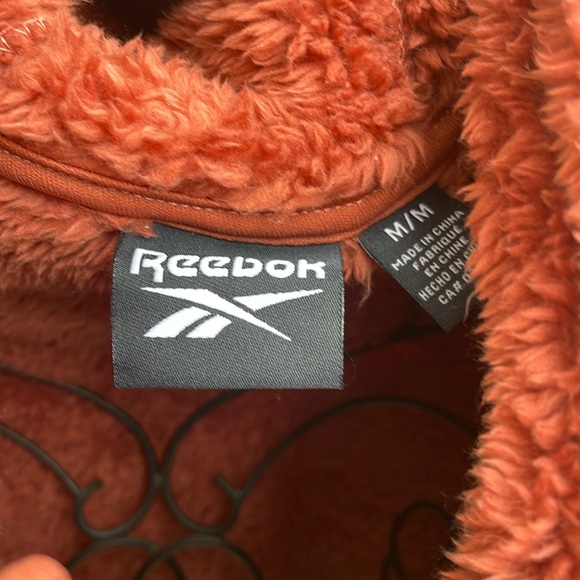 Reebok Women's Fleece Jacket - Full Zip Sherpa Fur Hooded Jacket Teddy Coat - Picture 7 of 11